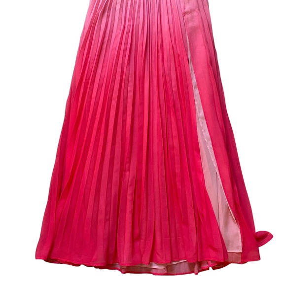 HELLO MOLLY Love Letter To You Maxi Dress Pink Ombré Pleats NEW Size XS / 2 NWT - Picture 6 of 14